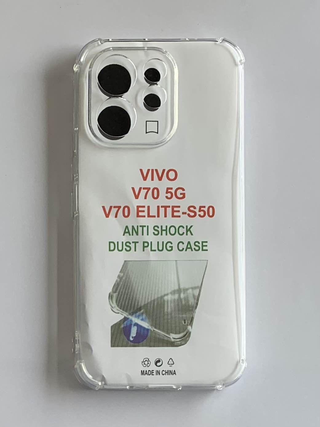 VIVO Crystal Clear Transparent Shockproof Mobile Back Cover