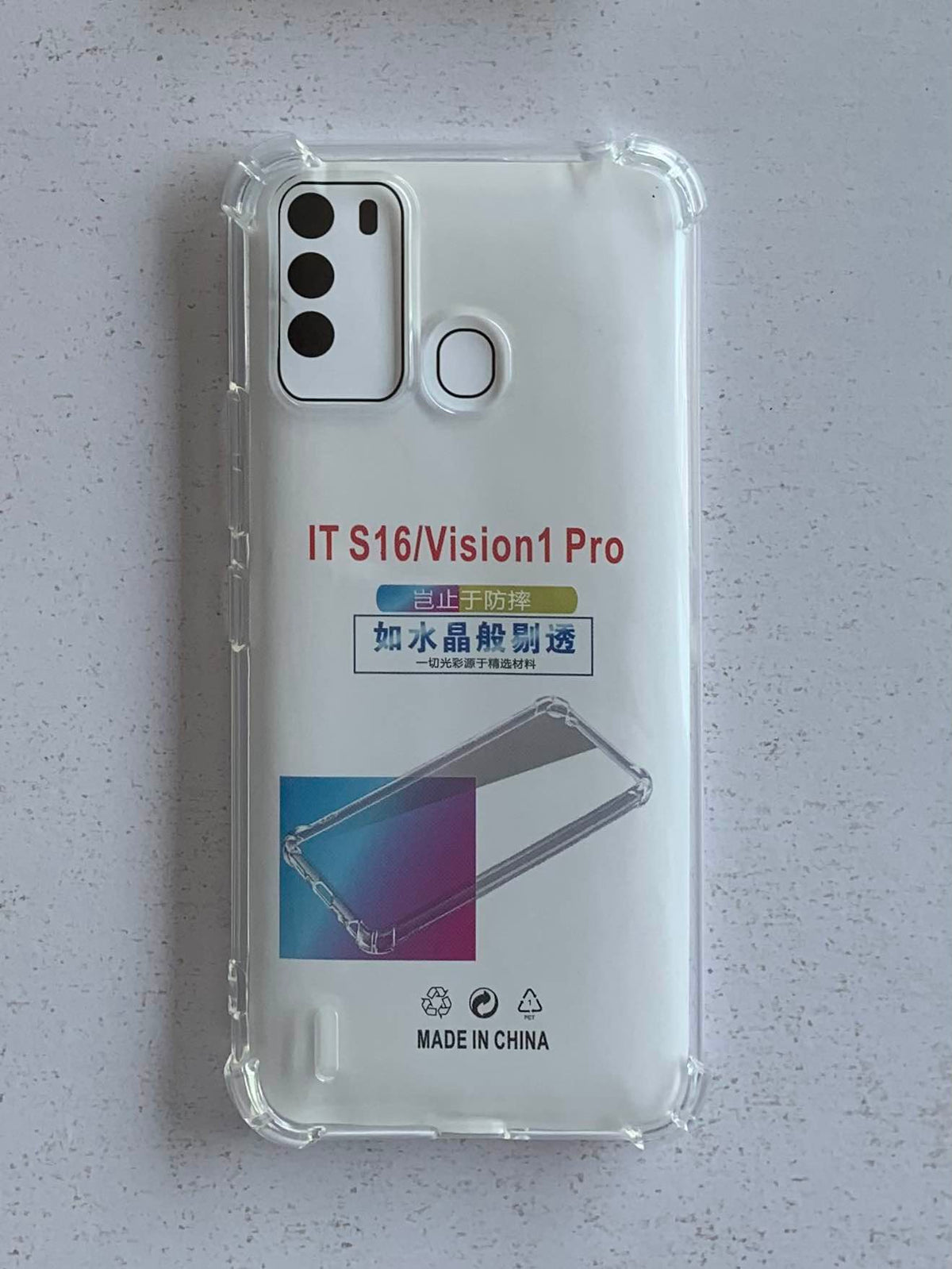 ITEL Crystal Clear Transparent Shockproof Mobile Back Cover