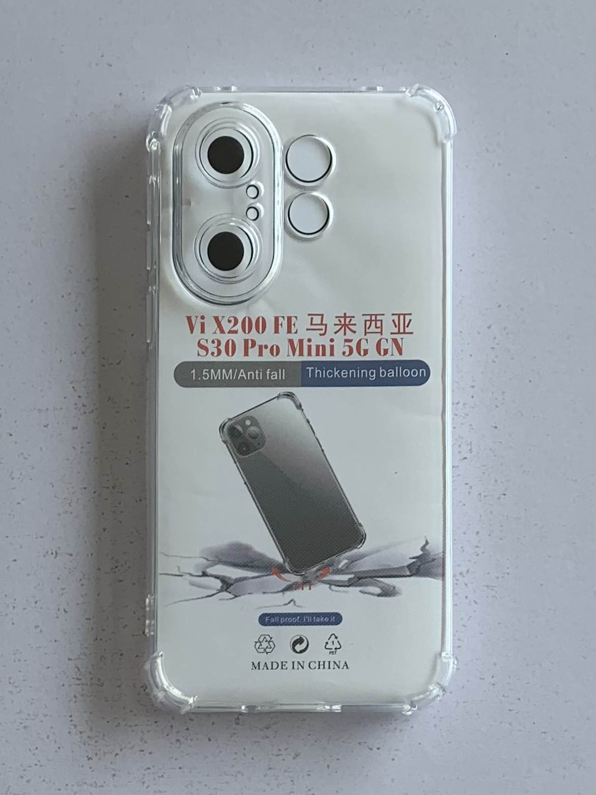 VIVO Crystal Clear Transparent Shockproof Mobile Back Cover