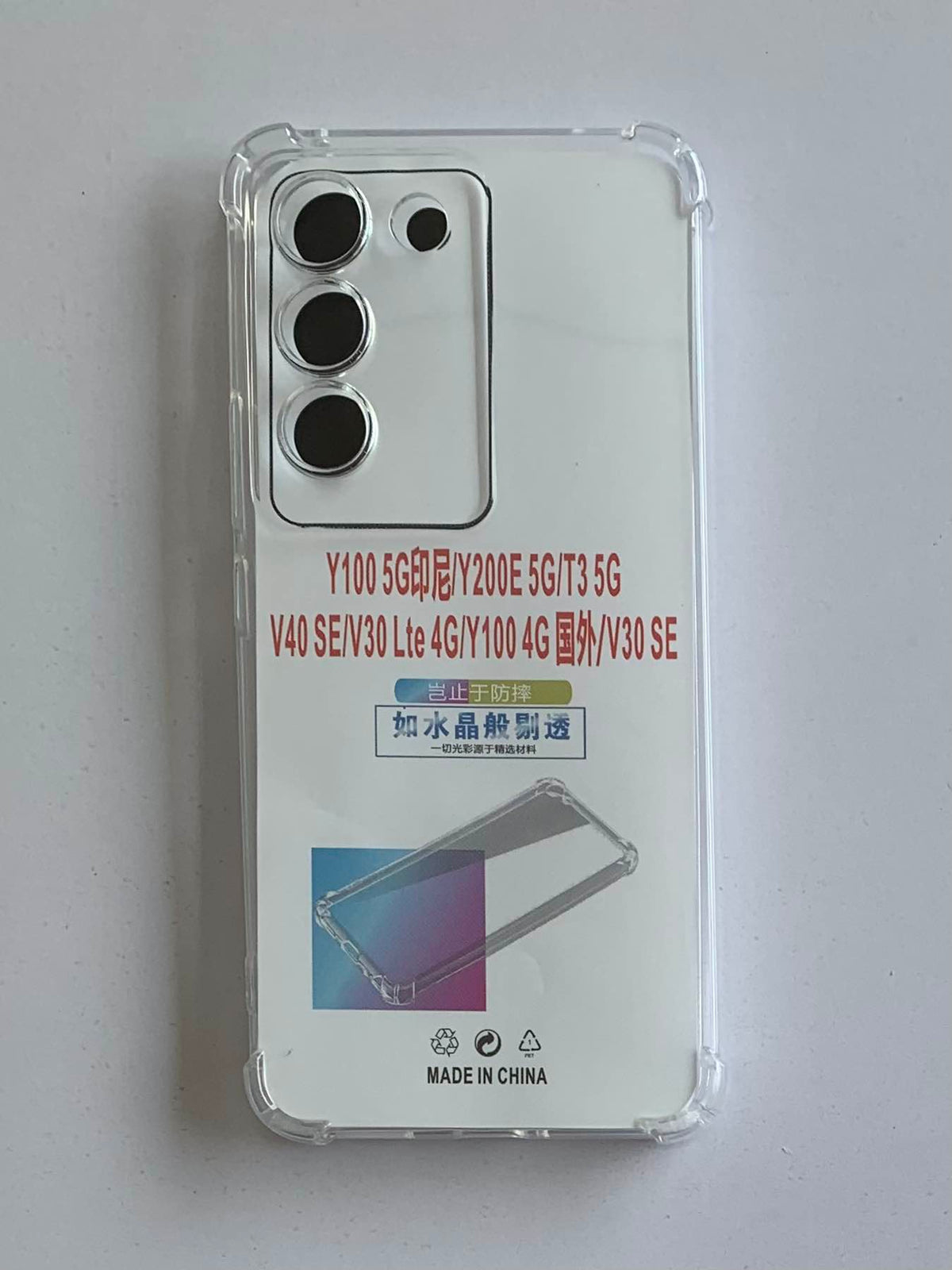 VIVO Crystal Clear Transparent Shockproof Mobile Back Cover