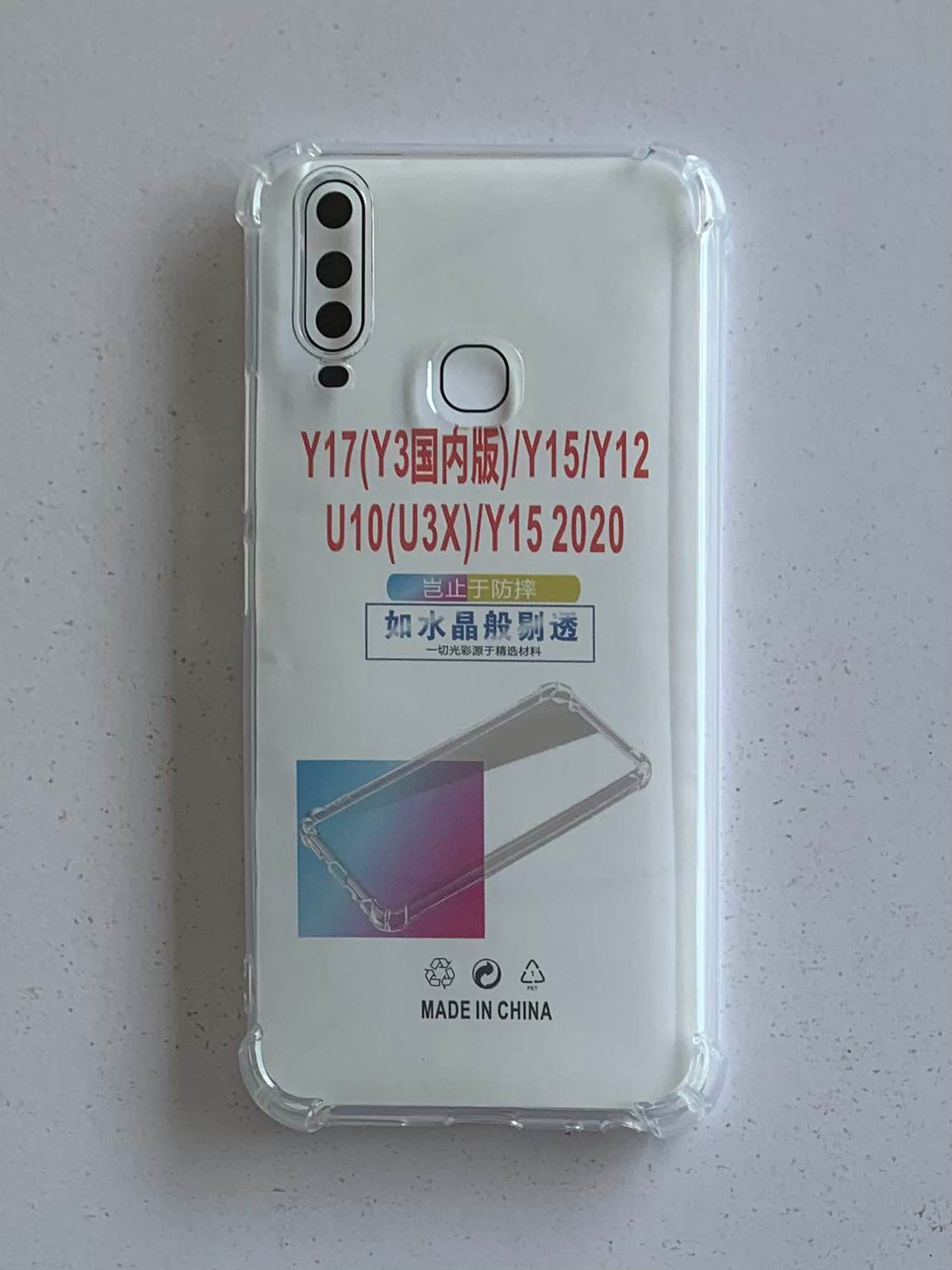 VIVO Crystal Clear Transparent Shockproof Mobile Back Cover