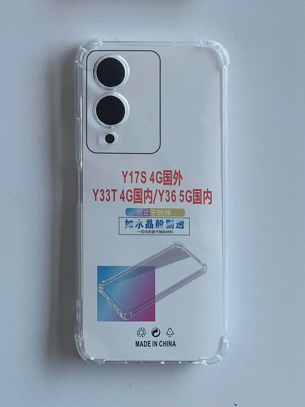 VIVO Crystal Clear Transparent Shockproof Mobile Back Cover