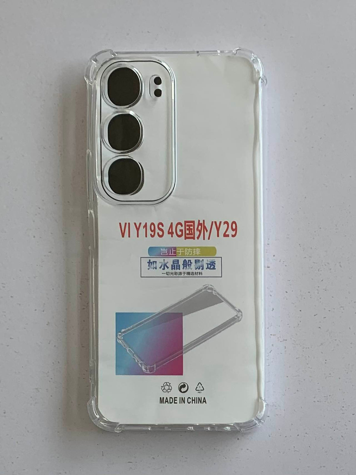 VIVO Crystal Clear Transparent Shockproof Mobile Back Cover