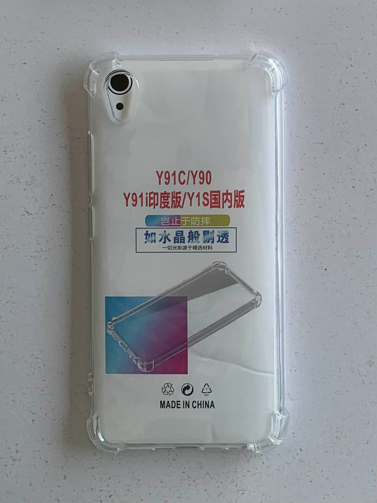 VIVO Crystal Clear Transparent Shockproof Mobile Back Cover