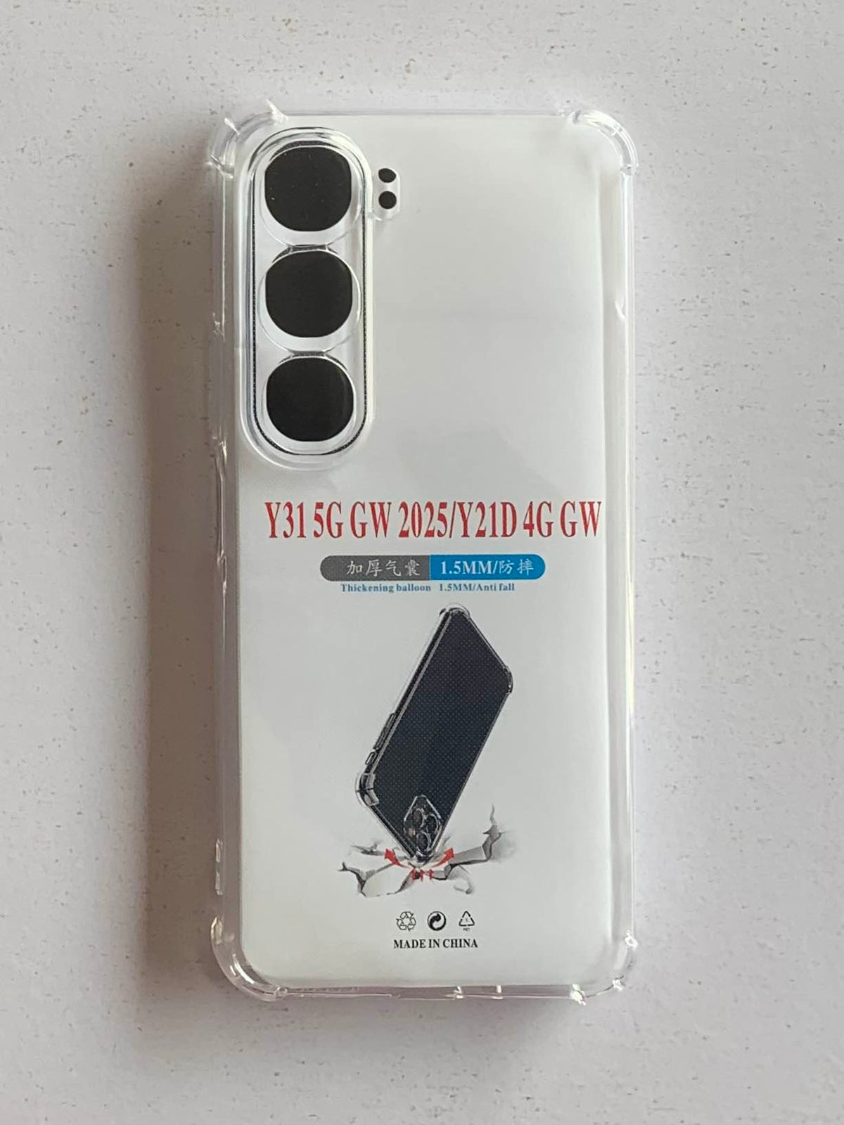 VIVO Crystal Clear Transparent Shockproof Mobile Back Cover