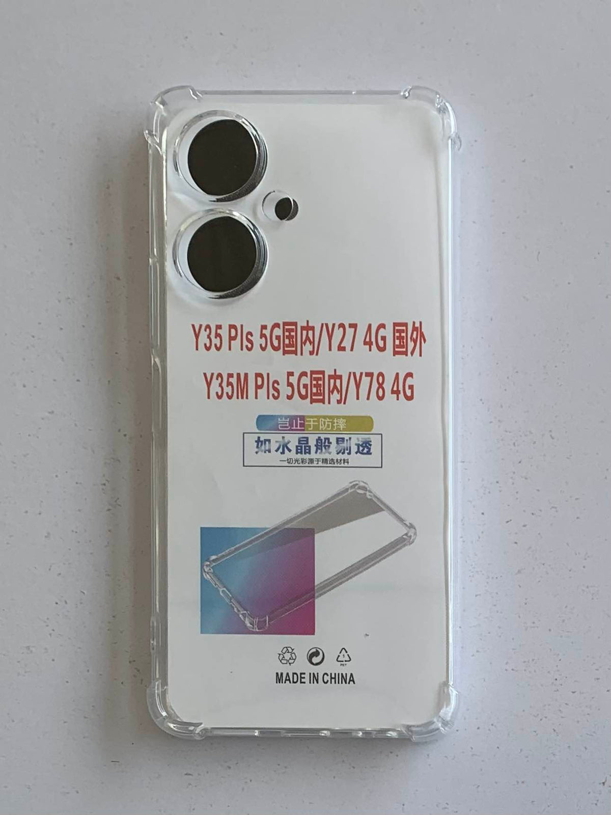 VIVO Crystal Clear Transparent Shockproof Mobile Back Cover
