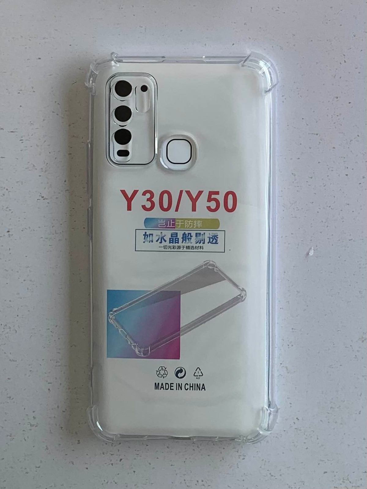 VIVO Crystal Clear Transparent Shockproof Mobile Back Cover