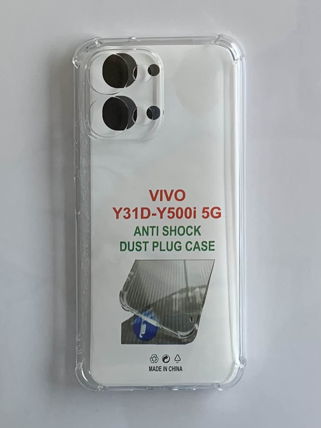 VIVO Crystal Clear Transparent Shockproof Mobile Back Cover