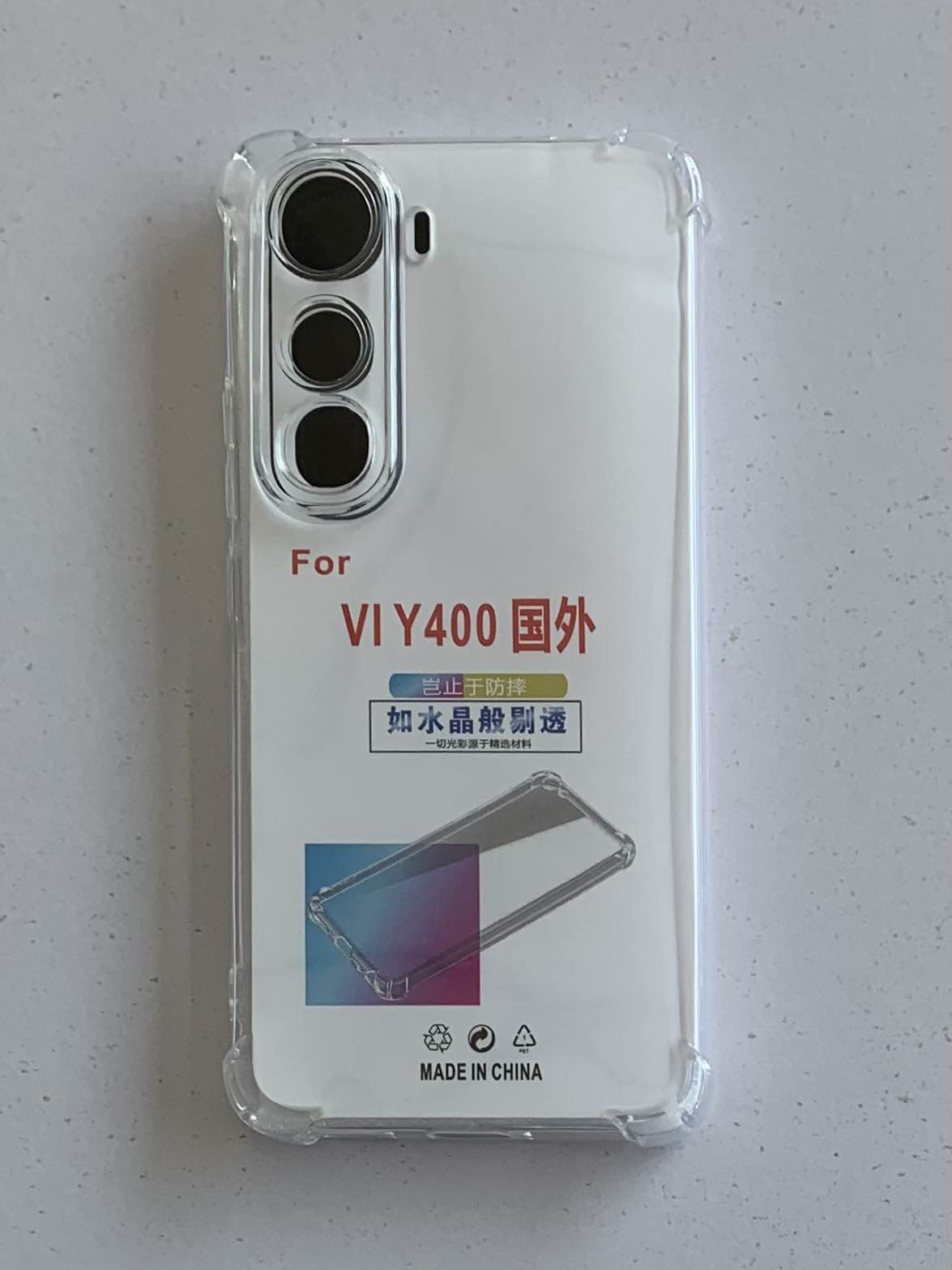 VIVO Crystal Clear Transparent Shockproof Mobile Back Cover
