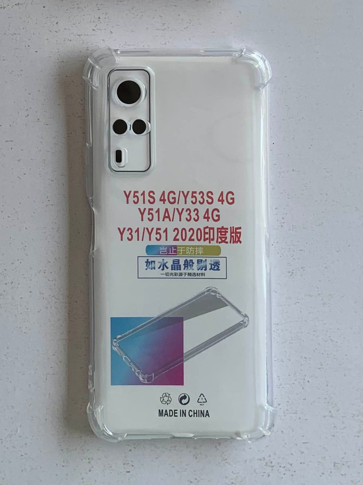 VIVO Crystal Clear Transparent Shockproof Mobile Back Cover