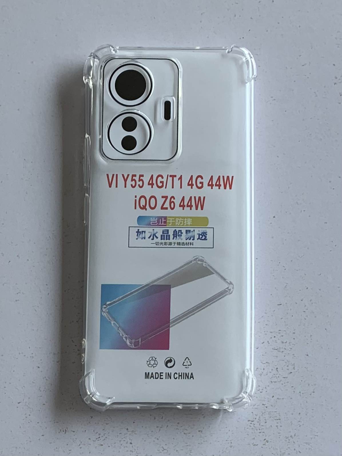 VIVO Crystal Clear Transparent Shockproof Mobile Back Cover