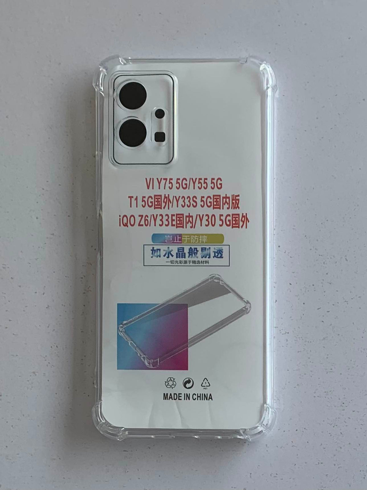 VIVO Crystal Clear Transparent Shockproof Mobile Back Cover