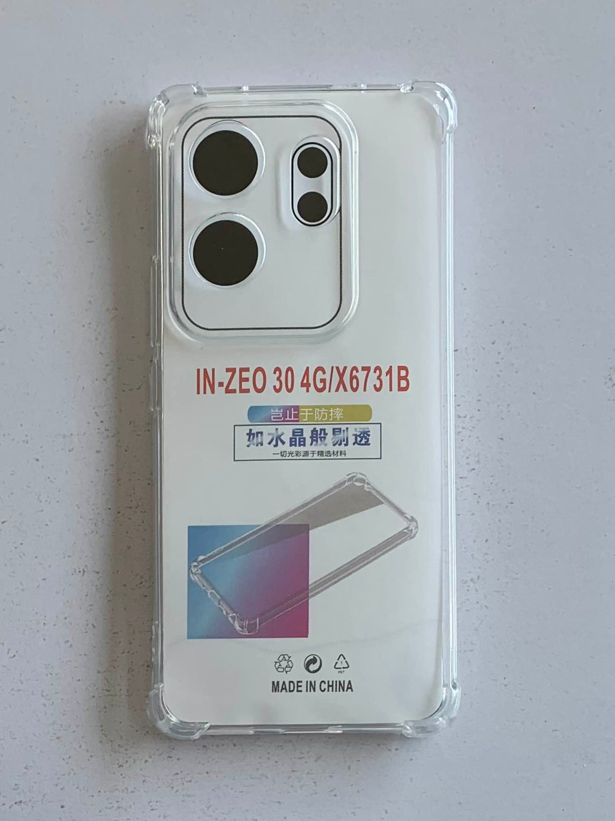 INFINIX Crystal Clear Transparent Shockproof Mobile Back Cover