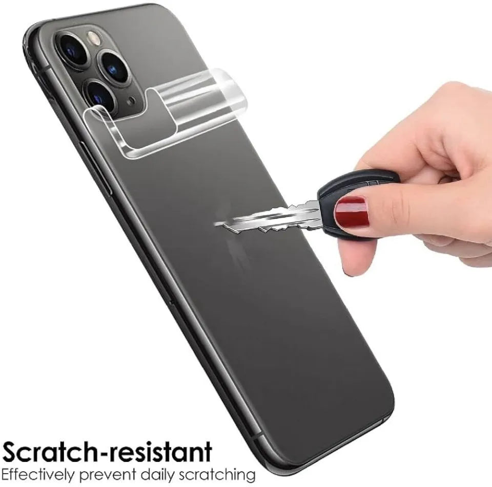 APPLE IPHONE Skin/Jelly Back Protector Crystal Clear TPU Hydrogel & Scratch-Resistant | 360 protection