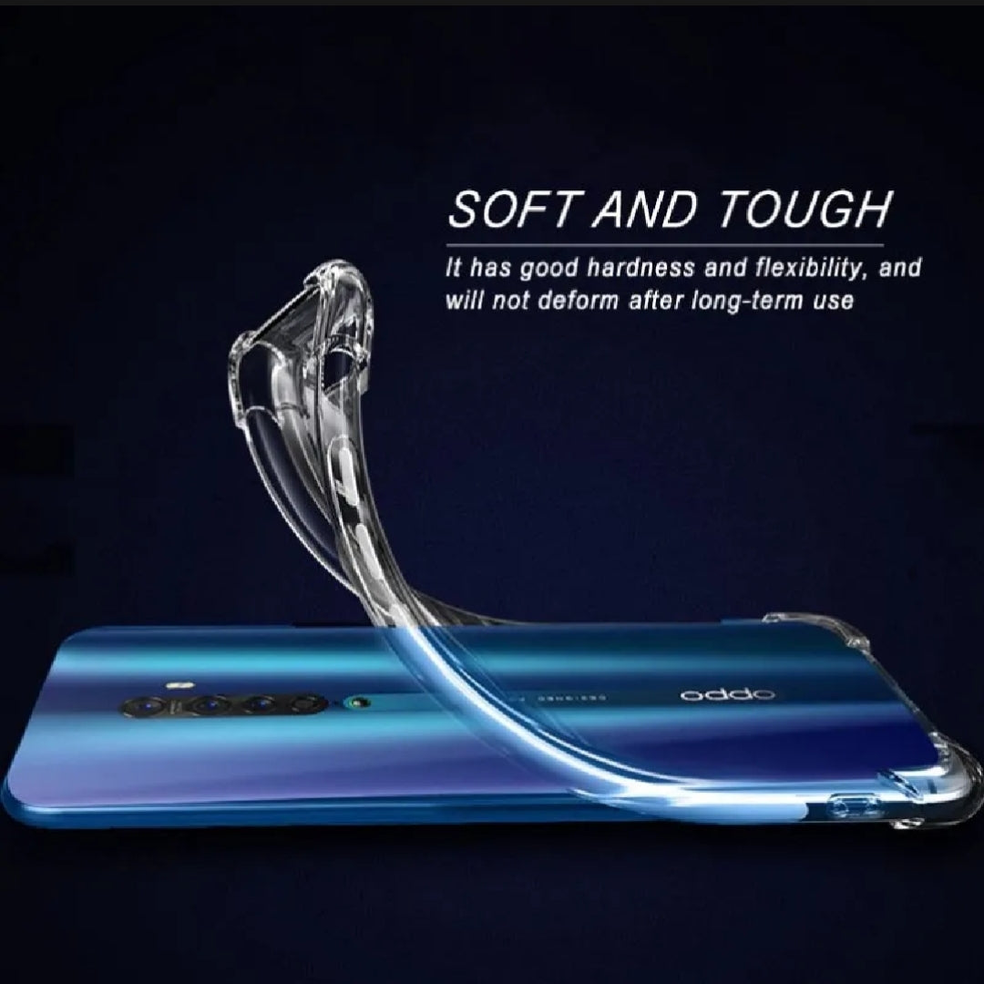 OPPO Crystal Clear Transparent Shockproof Imported TPU Mobile Back Cover