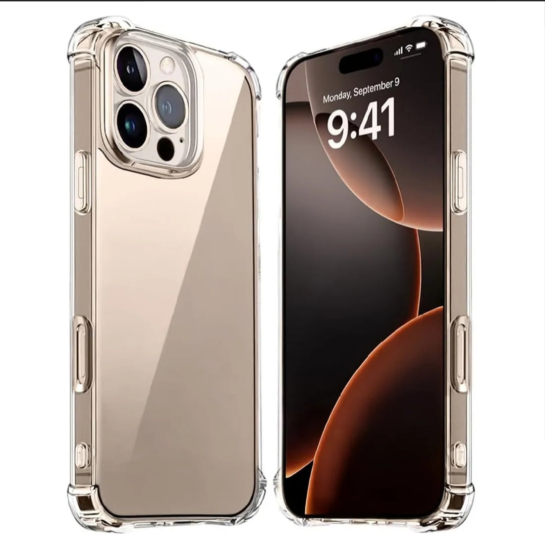 APPLE IPHONE Crystal Clear Transparent Shockproof Mobile Back Cover