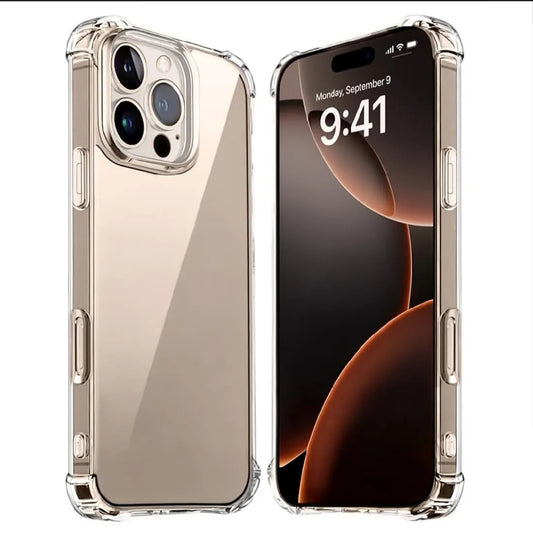 APPLE IPHONE Crystal Clear Transparent Shockproof Mobile Back Cover