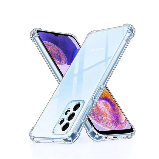 SAMSUNG Crystal Clear Transparent Shockproof Mobile Back Cover