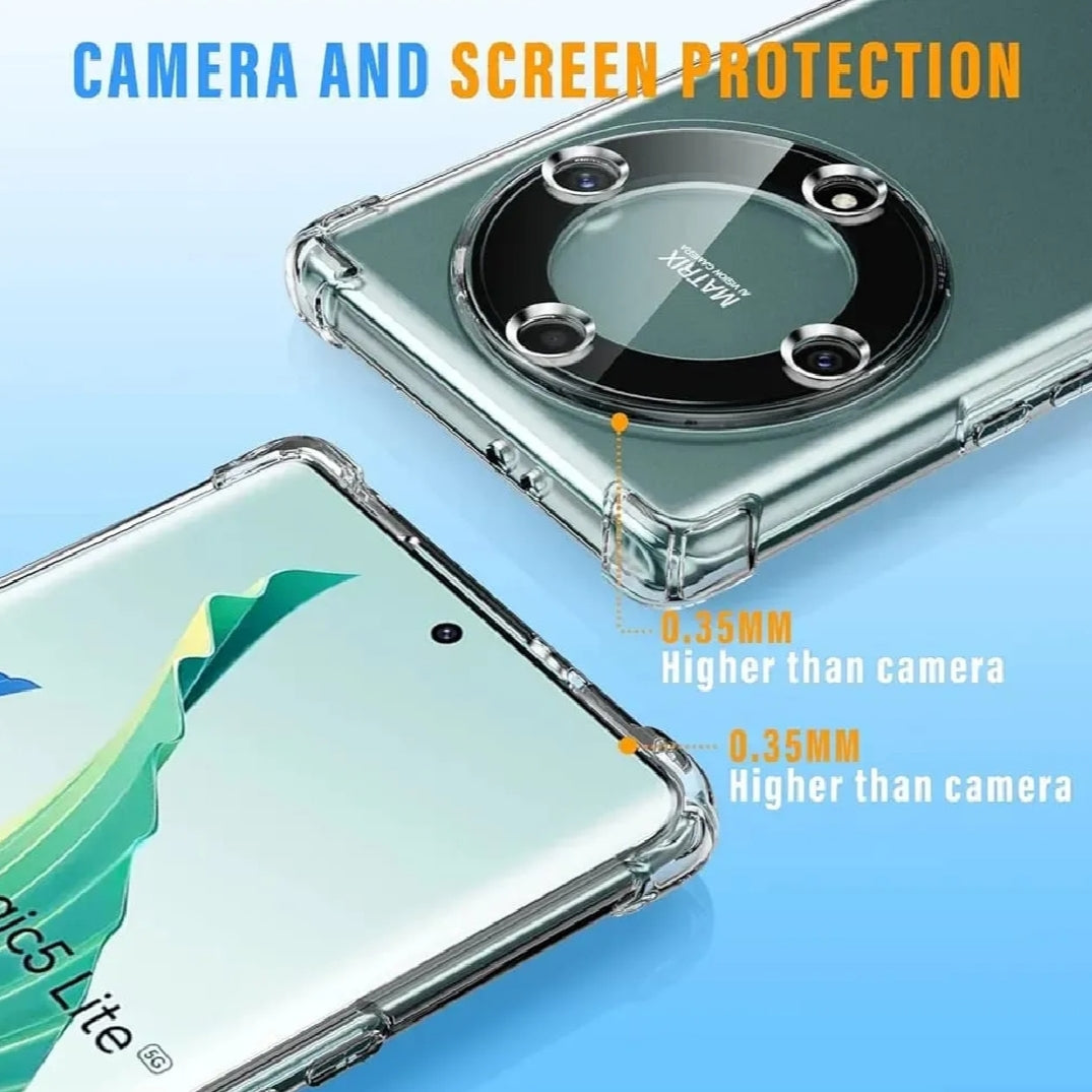 HONOR / HUAWEI Crystal Clear Transparent Shockproof Mobile Back Cover