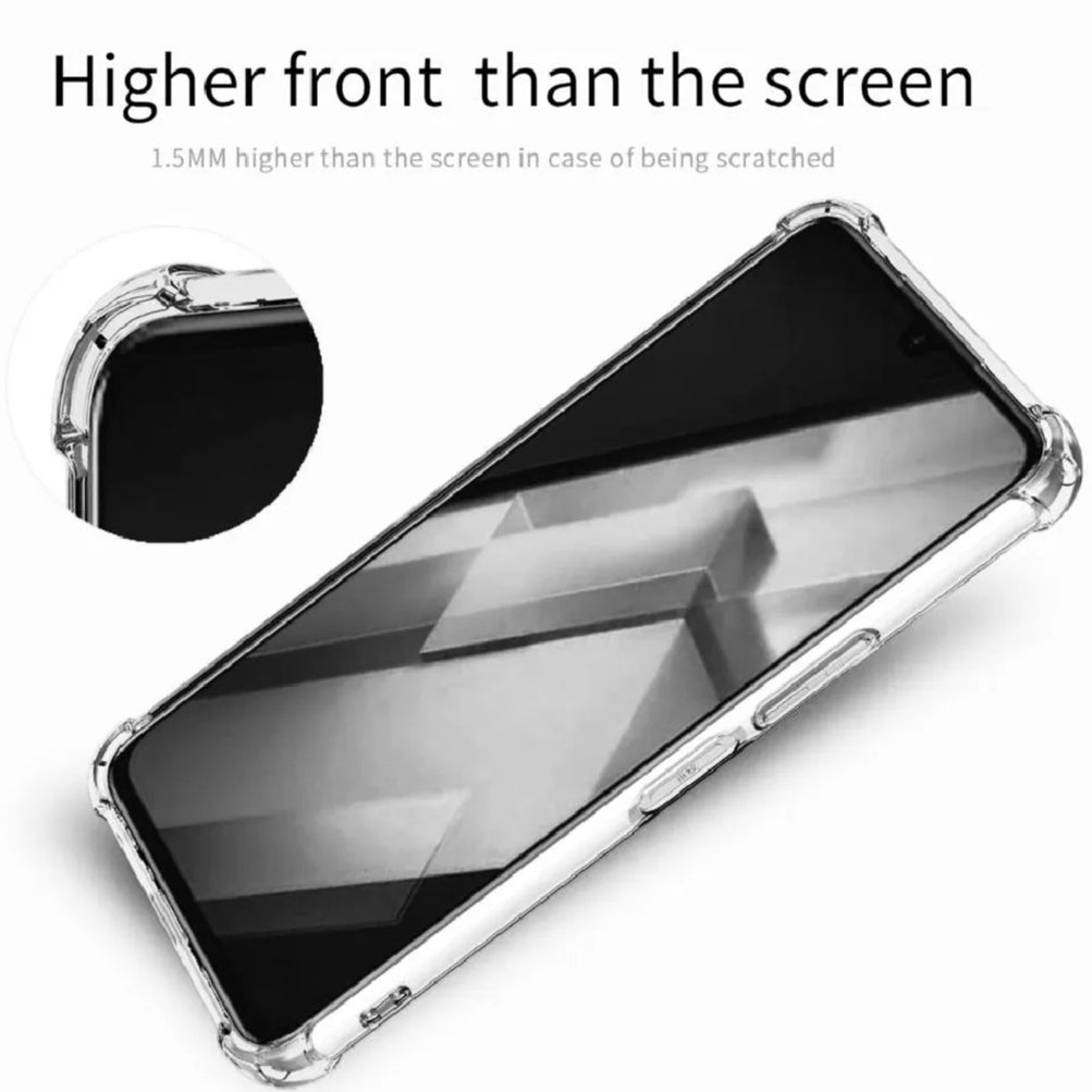 INFINIX Crystal Clear Transparent Shockproof Mobile Back Cover