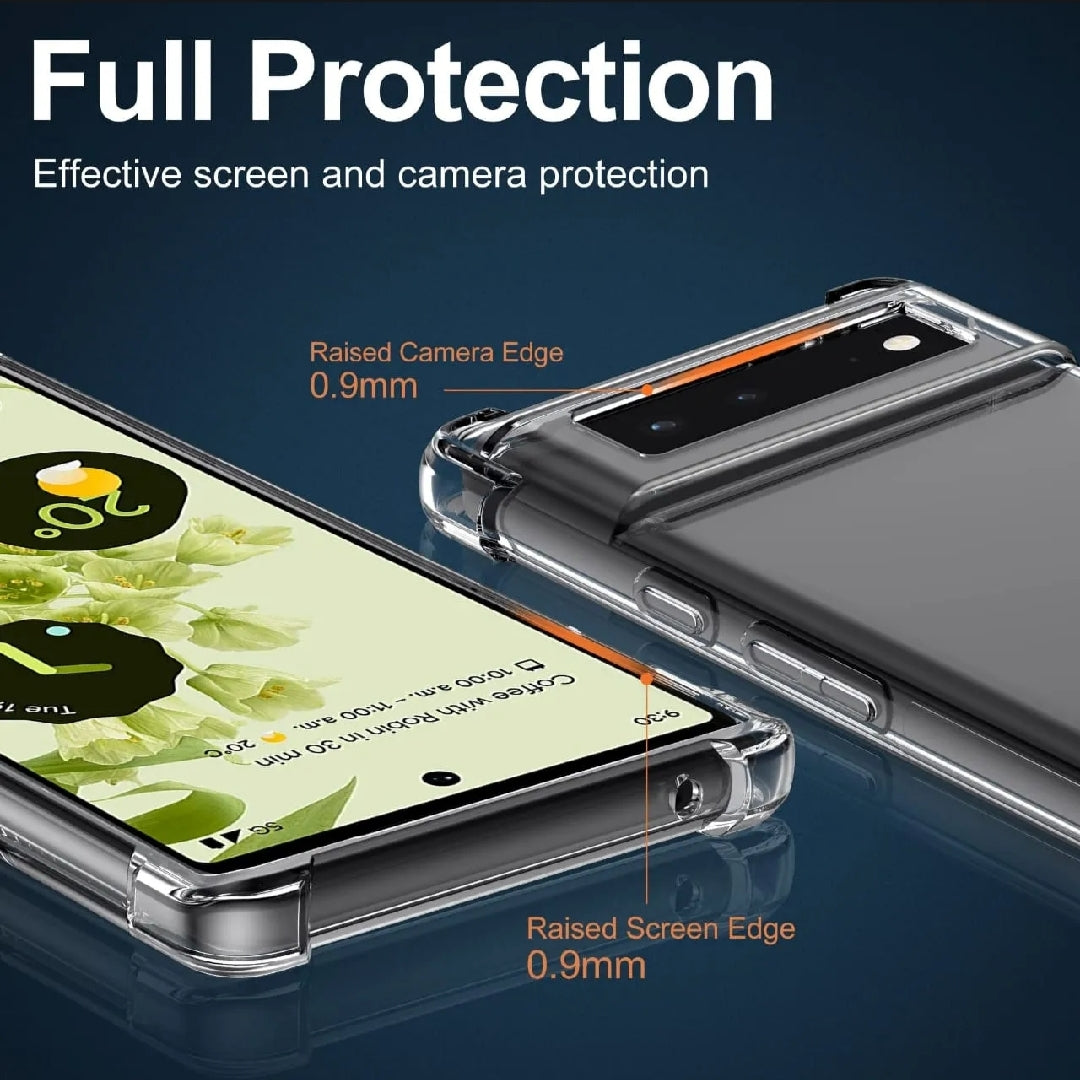 GOOGLE PIXEL Crystal Clear Transparent Shockproof Mobile Back Cover
