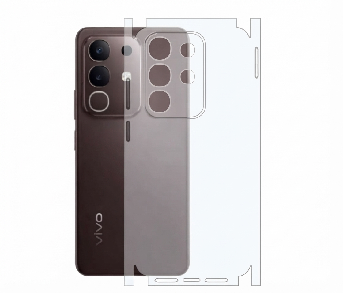 (FREE JELLY PROMO) VIVO Skin/Jelly Back Protector Crystal Clear TPU Hydrogel & Scratch-Resistant | 360 protection