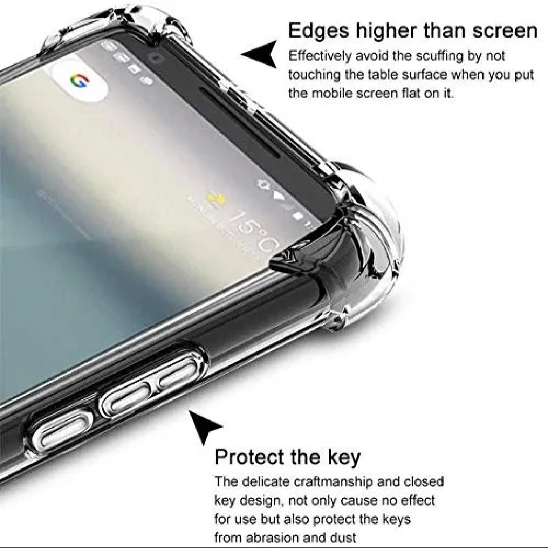 VIVO Crystal Clear Transparent Shockproof Mobile Back Cover