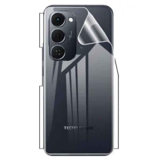 (FREE JELLY PROMO) TECNO  Skin/Jelly Back Protector Crystal Clear TPU Hydrogel & Scratch-Resistant | 360 protection