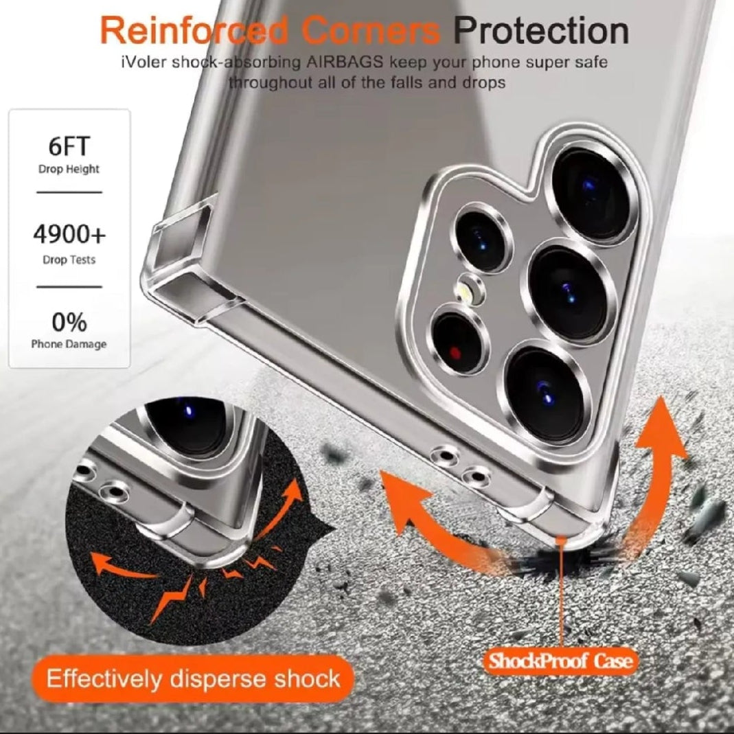 ITEL Crystal Clear Transparent Shockproof Mobile Back Cover