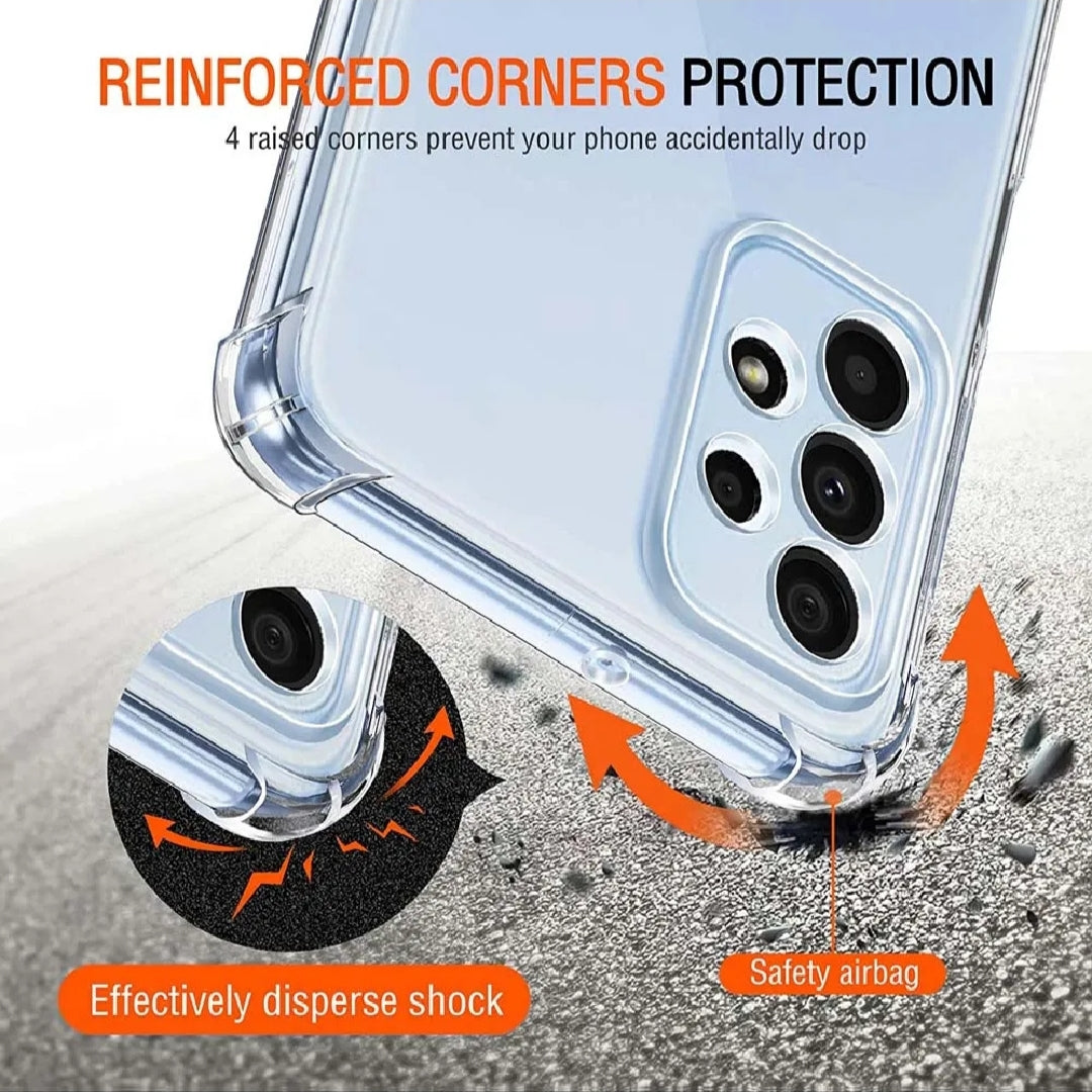 SAMSUNG Crystal Clear Transparent Shockproof Mobile Back Cover