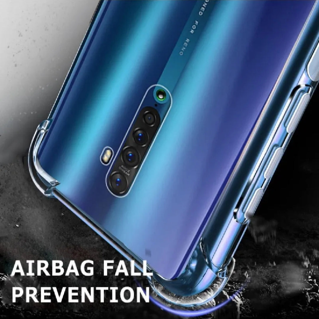 OPPO Crystal Clear Transparent Shockproof Imported TPU Mobile Back Cover