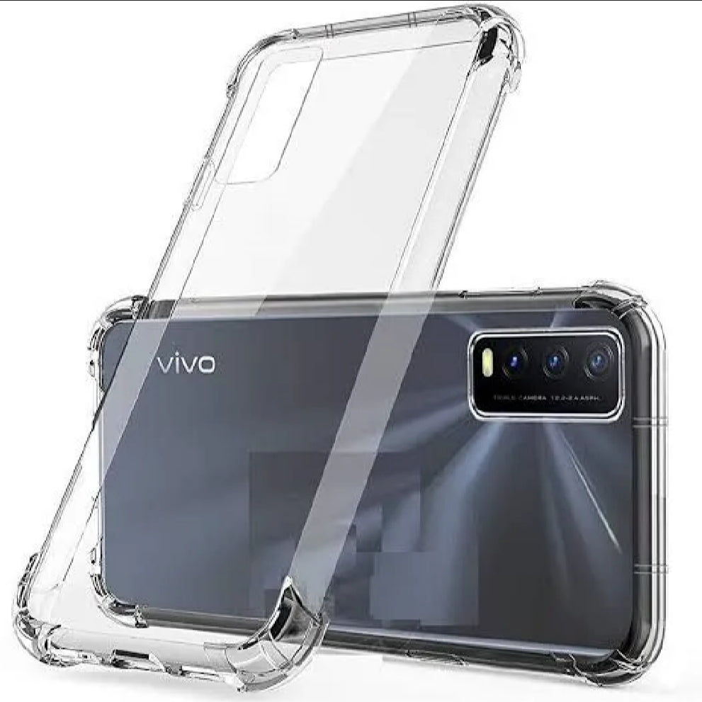 VIVO Crystal Clear Transparent Shockproof Mobile Back Cover