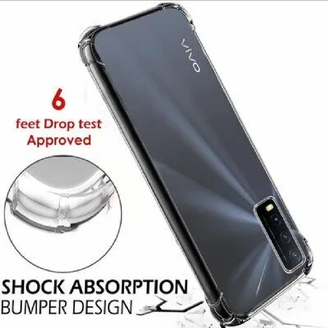 VIVO Crystal Clear Transparent Shockproof Mobile Back Cover