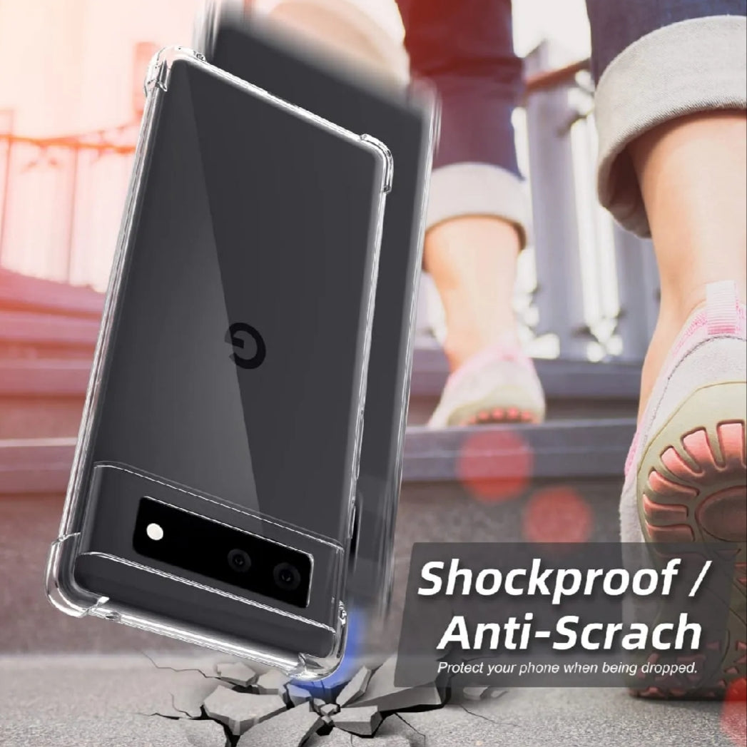 GOOGLE PIXEL Crystal Clear Transparent Shockproof Mobile Back Cover